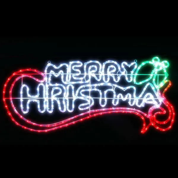 Jingle Jollys Christmas Lights Merry Christmas 288 LED Decorations