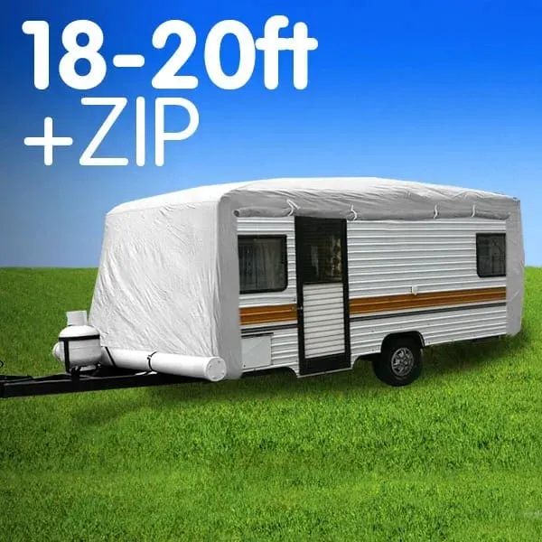 Wallaroo Caravan Cover With Side Zip Campervan 18ft To 20ft