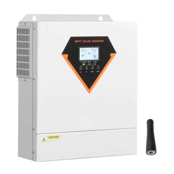 Hybrid Solar Inverter, 3500W, All in One Pure Sine Wave Power Inverter Charger, 220V AC, with Built-in 100A MPPT Solar Charger Controller