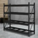 Giantz 2Mx2M Garage Shelving Warehouse Rack Pallet Racking Storage Shelve Black