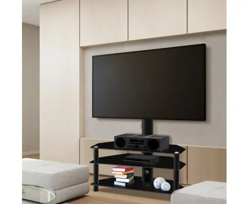 Artiss 3 Tier Floor TV Stand with Bracket Shelf Mount
