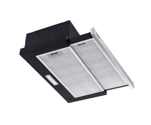 Devanti Rangehood Range Hood Stainless Steel Slide Out Kitchen Canopy 60cm 600mm Black