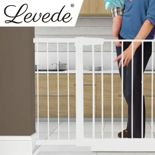 Baby Kids Pet Safety Security Gate Stair Barrier Doors Extension Panels 30cm WH