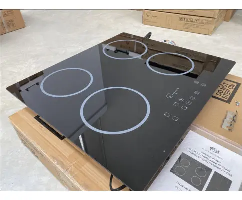 Empava Electric Induction Cooktop Stove Hob with 4 Burners and Sensor Touch in Black Vitro Ceramic Glass