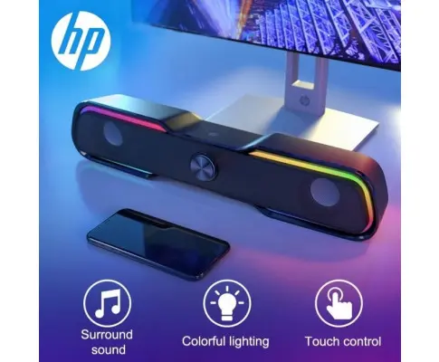 HP DHE-6002 Wired Soundbar RGB Light Multimedia Speaker