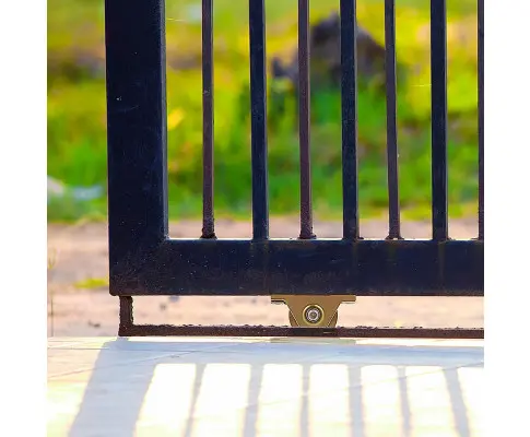 Sliding Gate Hardware Accessories Kit - 6m Track, Wheels, Stopper, Roller Guide