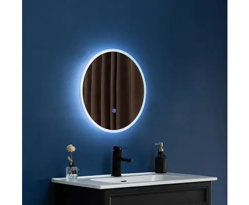 90cm LED Wall Mirror Bathroom Mirrors Light Decor Round