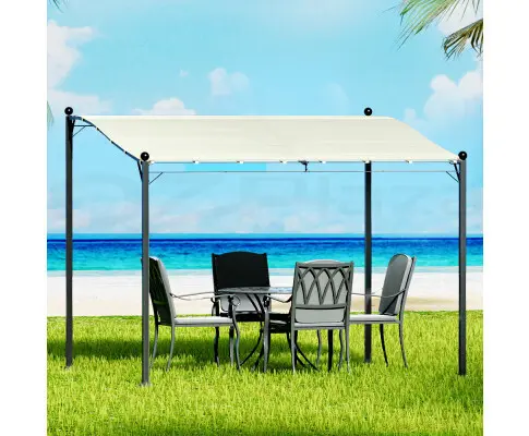 Instahut Gazebo 3m Party Marquee Outdoor Event Wedding Tent Iron Art Canopy