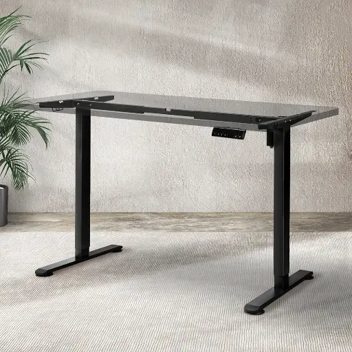Levede Motorised Standing Desk Frame Black Single Motor
