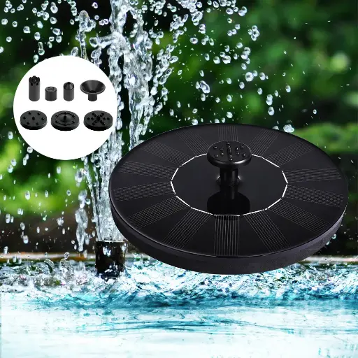 Solar Fountain Powered Water Power Floating