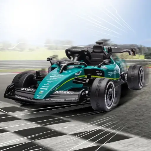 Aston Martin Aramco F1 Licensed Electric Kids Ride On Race Car
