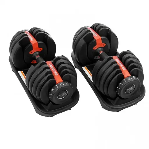 Pair Powertrain 24kg (ea) Adjustable Dumbbell Sets