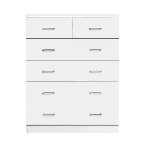 Artiss 6 Chest of Drawers - ANDES White