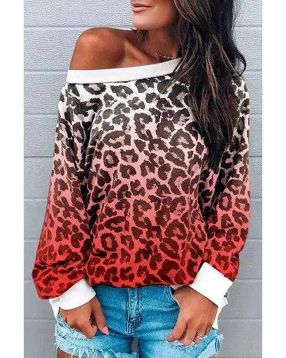 Azura Exchange Long Sleeve Gradient Sweatshirt