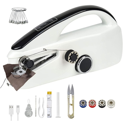 Portable Multi-Functional Electric Sewing Machine with Dual-Speed Adjustment for Home Use
