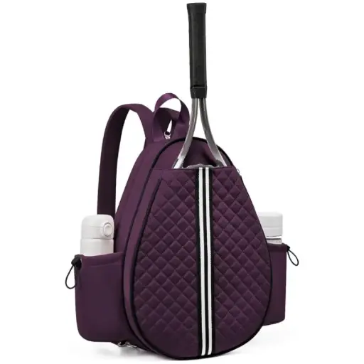 Purple Lightweight Waterproof Tennis Racket Backpack
