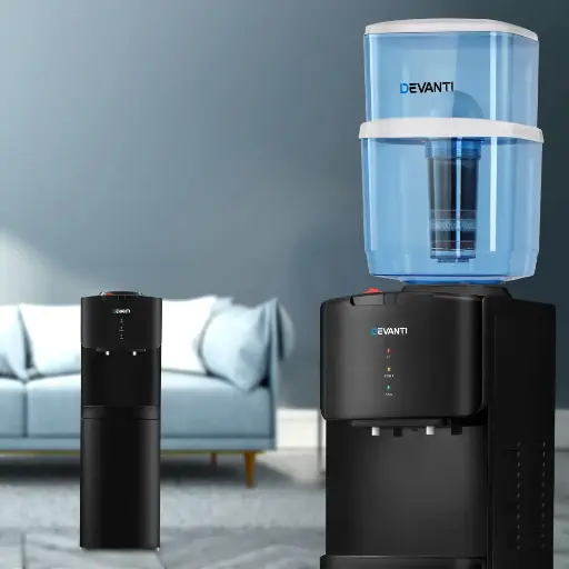 Devanti Water Cooler Dispenser Stand 22L Bottle Black