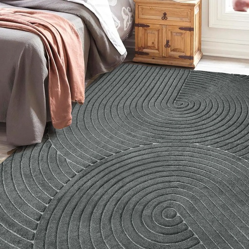 Marlow Floor Rug Soft Polyester Carpet Non Slip Plush Shaggy Rugs Geometric
