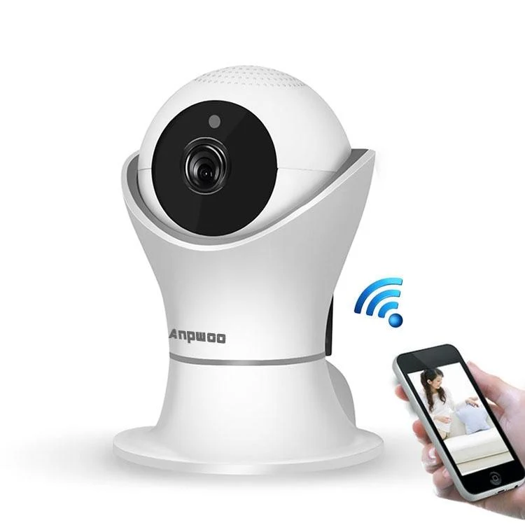 Wireless Hd Ip Camera With Motion Detection & Night Vision - 128Gb Tf Card Support White