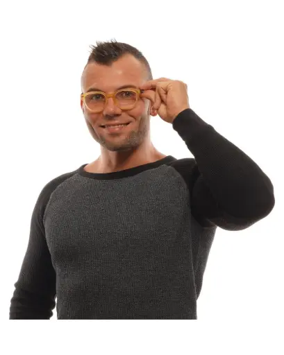 Ermenegildo Zegna Men's Orange Optical Frames - One Size